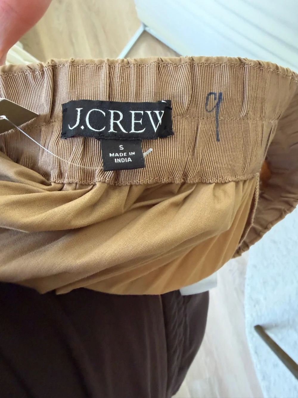 NWT J.Crew Gwenyth Pleated Midi Skirt Camel size S